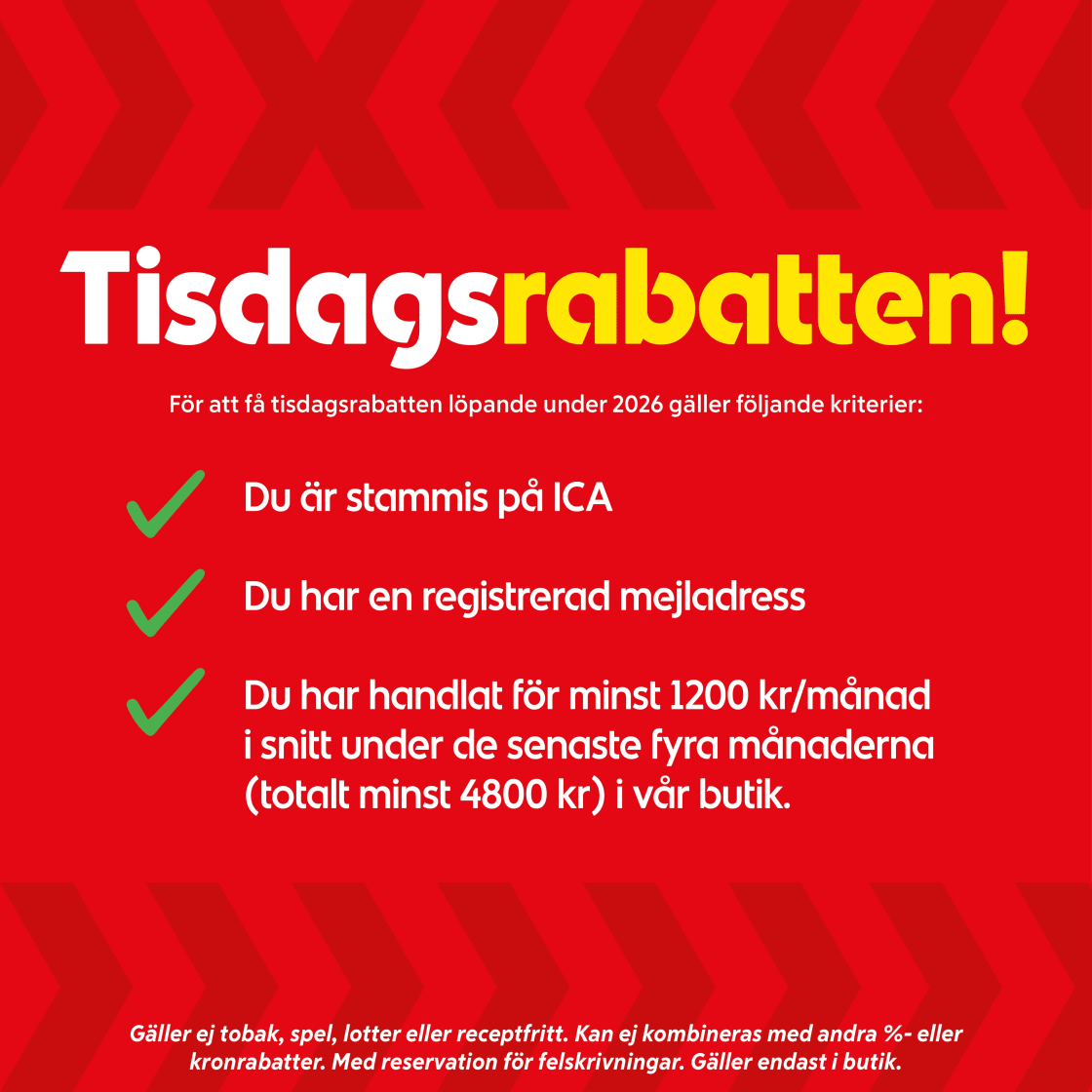 Tisdagsrabatten