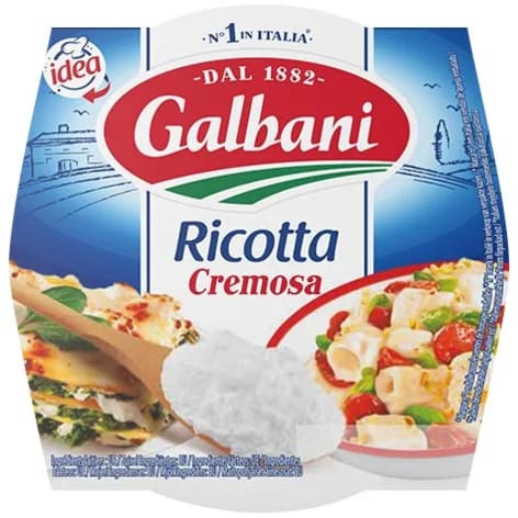 Förpackningen Galbanis Ricotta.