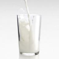 Ett glas med mjölk
