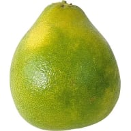 En pomelo med päronliknande form och knottrig yta.