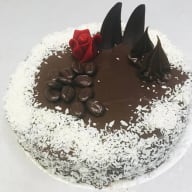 Cappucino- och chokladtryffeltårta