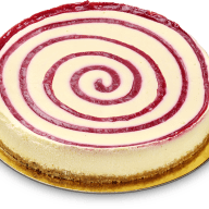 Cheesecake med hallonswirl