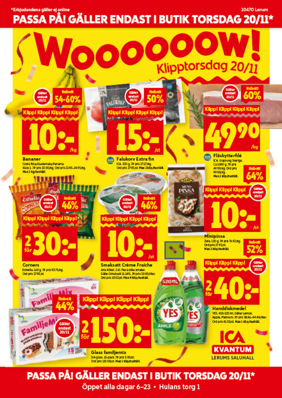 Klipptorsdag erbjudanden