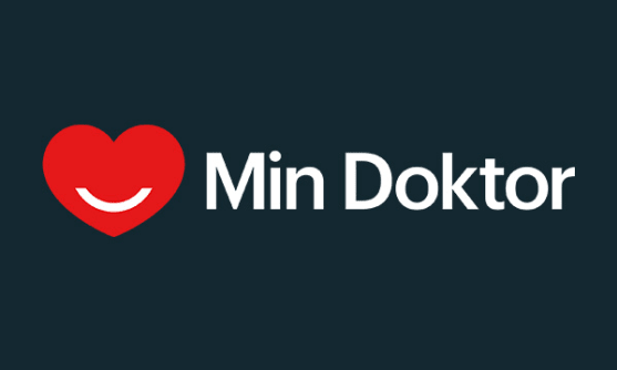 En logotyp visar ett hjärta med ett leende och texten 