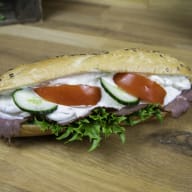 Baguette potatissallad/rostbiff