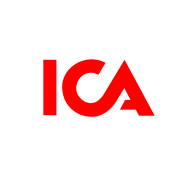 En logotyp visar texten ICA.