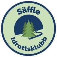 Logotyp för Säffle Idrottsklubb med två granar framför en slingrande väg.