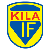Sköldformat emblem med texten "KILA IF".