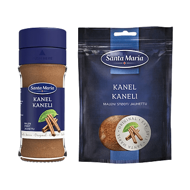 Kanel i burk och kanel i påse från Santa Maria