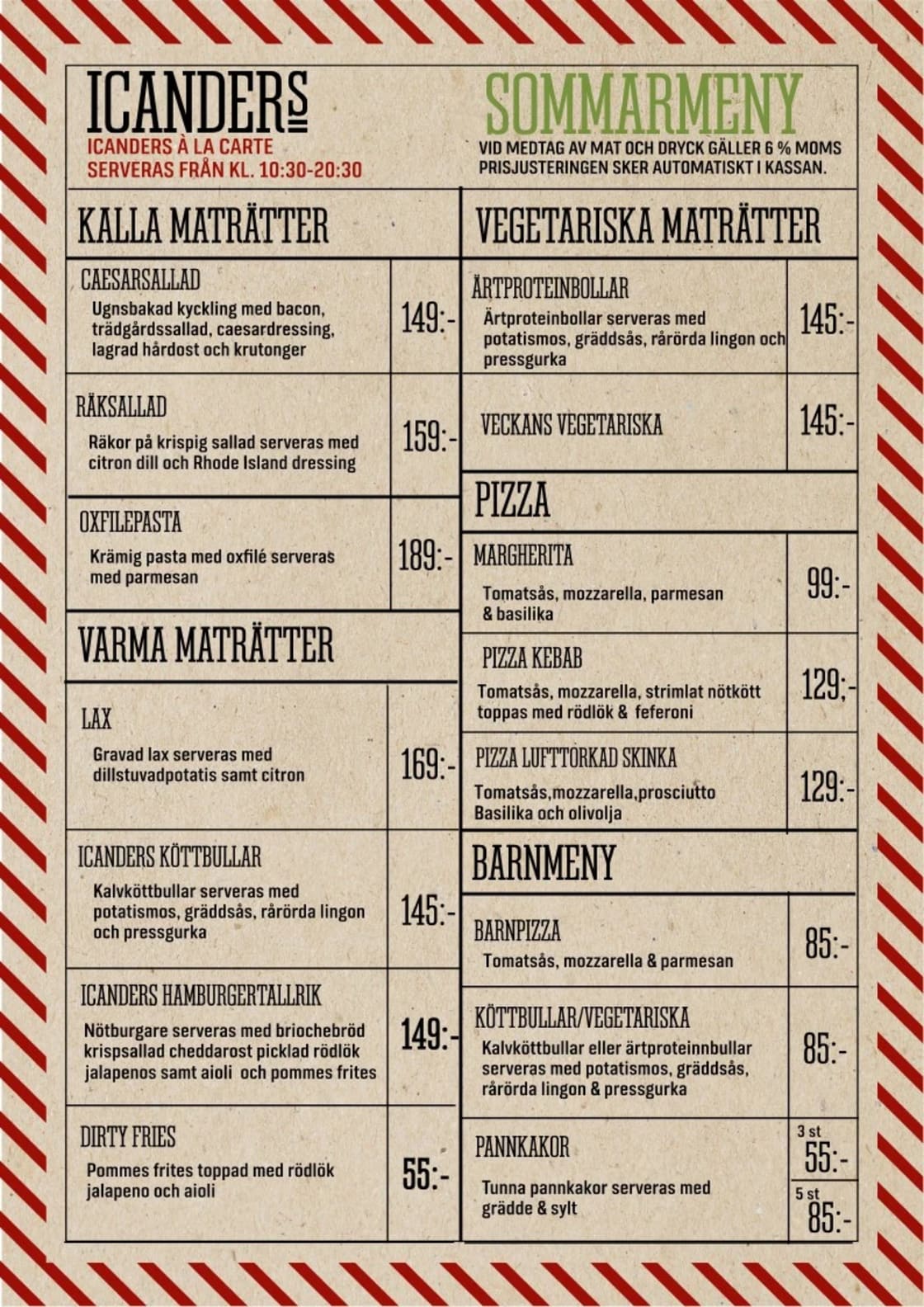 Sommarmeny