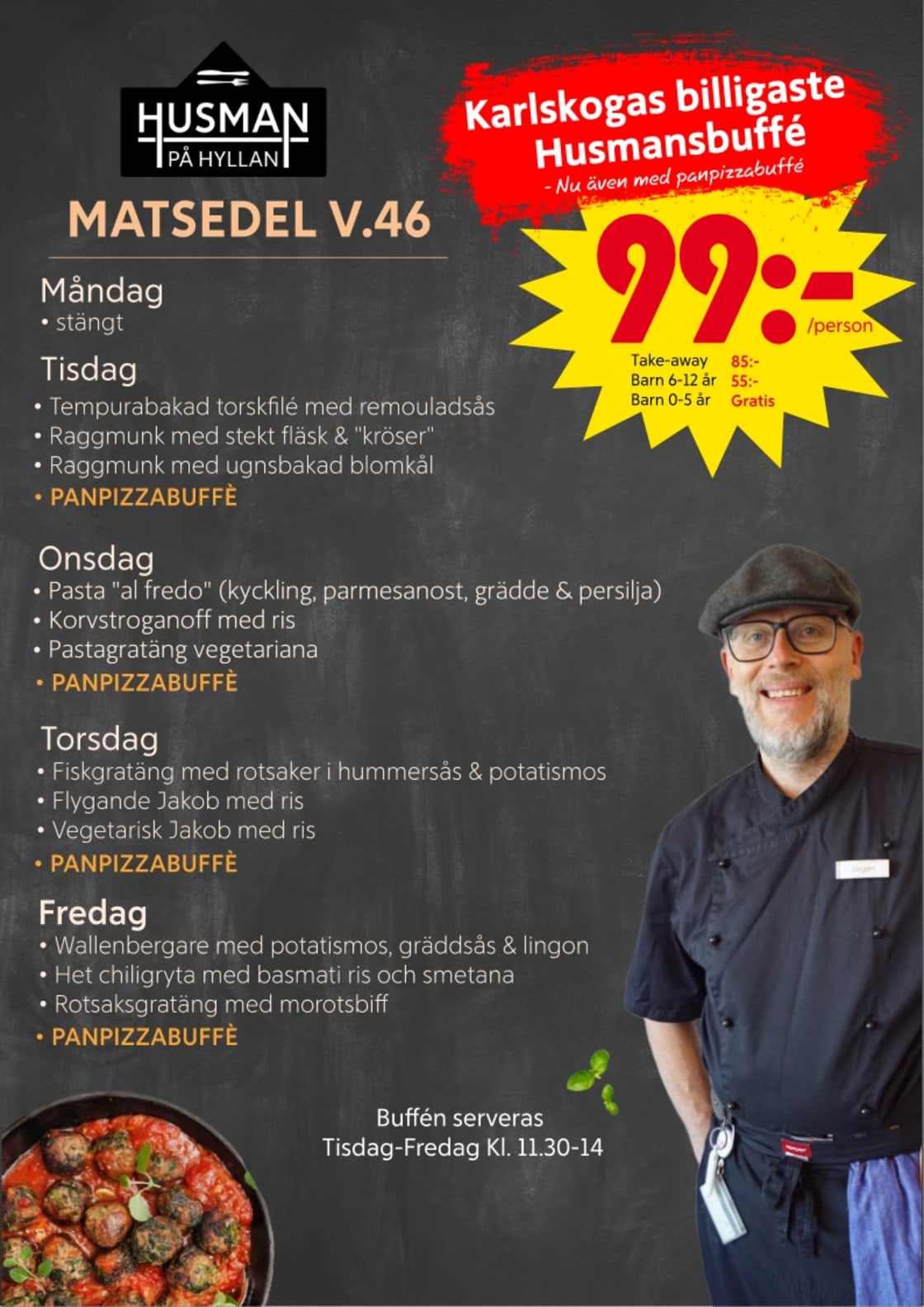 Meny Husman på hyllan v.46 2025