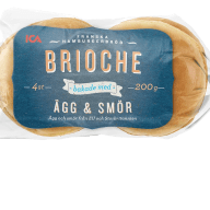 ICA Brioche hamburgerbröd 4-p
