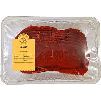 Hacksta köttdisk. Ursprung Irland/UK Lövbiff av innanlår
