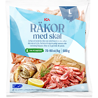 ICA Räkor med skal 70/90