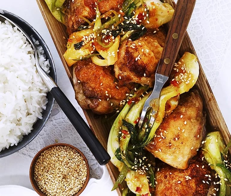 pak choi kyckling
