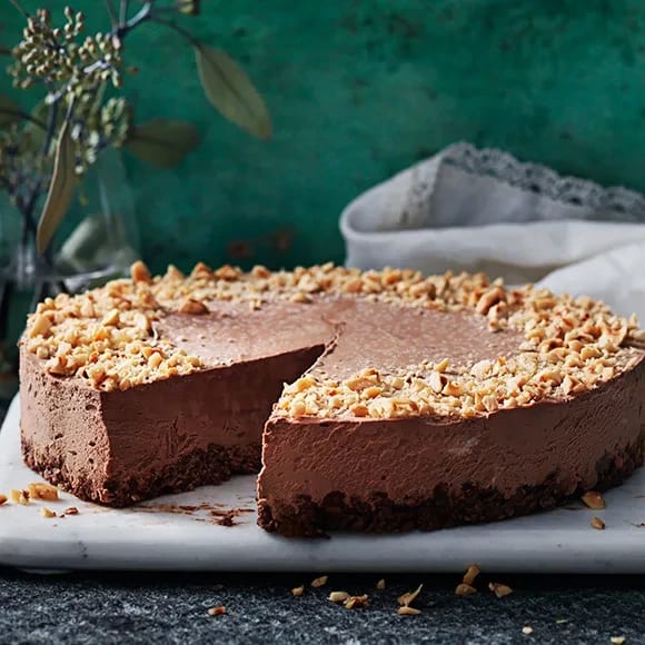 cheesecake med mjölkchoklad