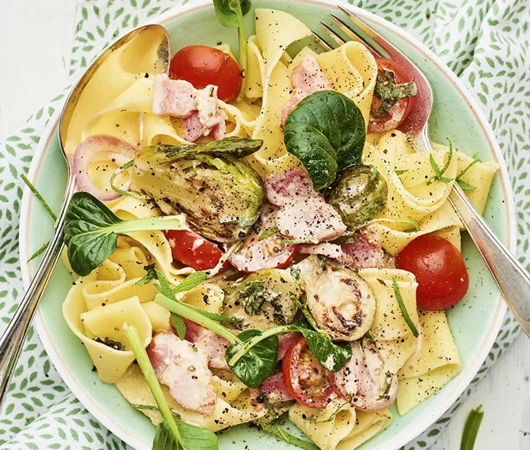 Pasta med salvia och pancetta Recept ICA.se