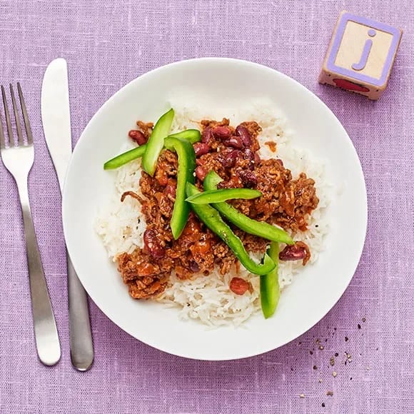 chili con carne med ris recept
