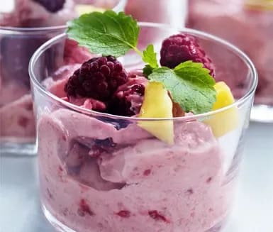 dessert turkisk yoghurt hallon