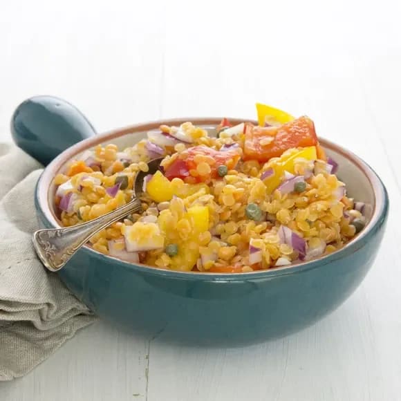 sallad med röda linser sallad med röda linser