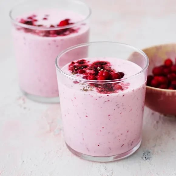 smoothie med lingon smoothie med lingon