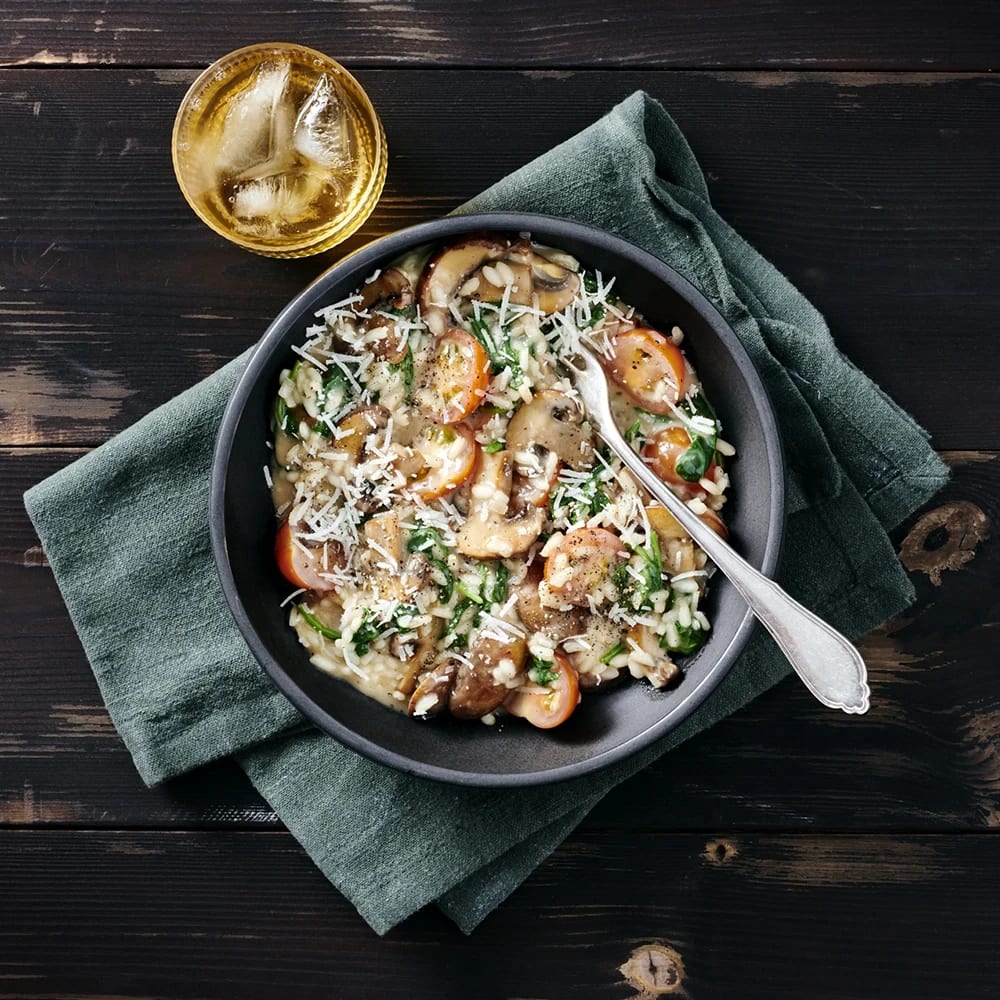 Risotto Med Svamp Spenat Och Tomater Recept Ica Se Find risotto recipes & lots more at tesco real food today. risotto med svamp spenat och tomater