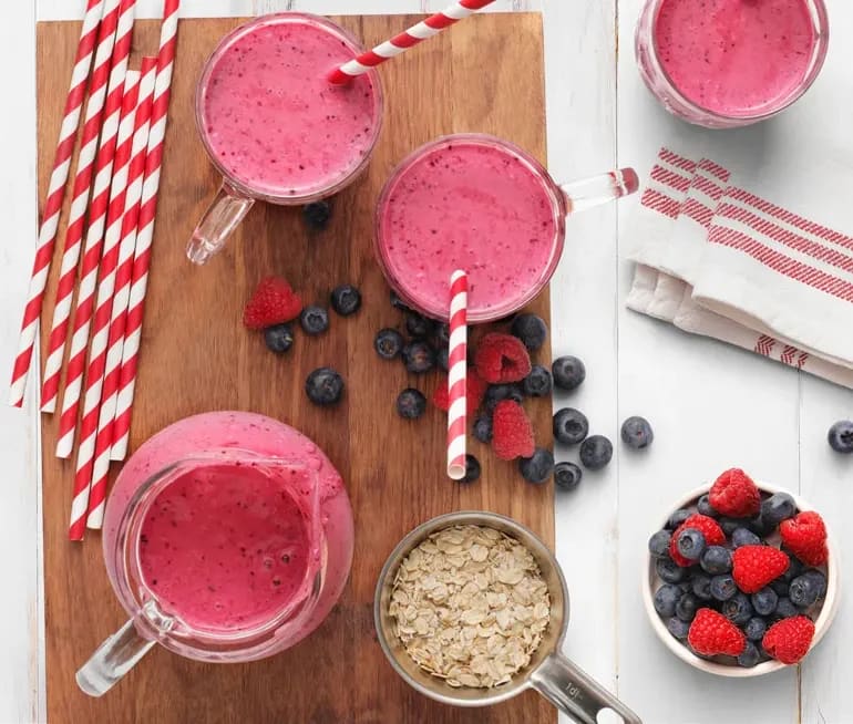 smoothie blåbär havregryn smoothie blåbär havregryn