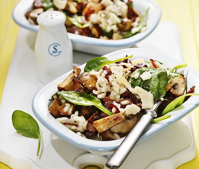 Risotto Med Torrsaltat Bacon Och Svamp Recept Ica Se You are after something to give the risotto that creamy body (which normally. risotto med torrsaltat bacon och svamp