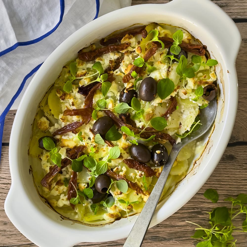 Enkel grekisk potatisgratäng