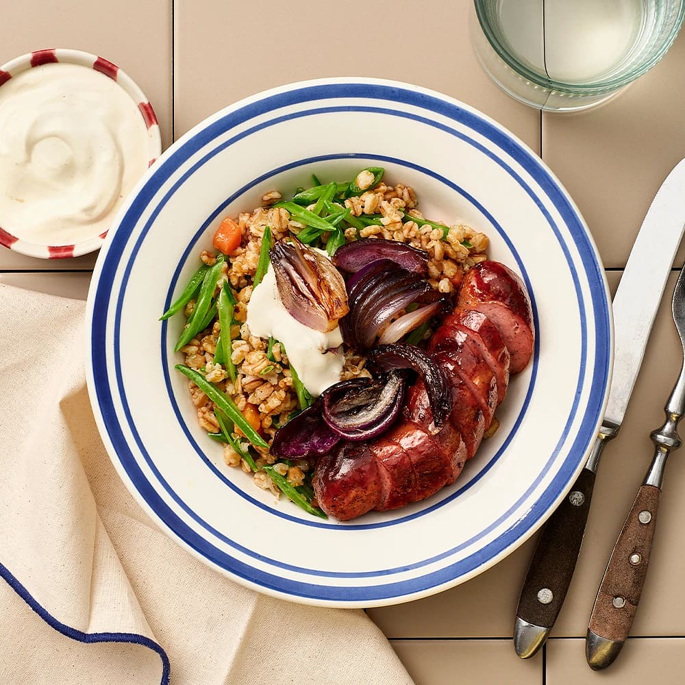 Matvetesallad med salsiccia