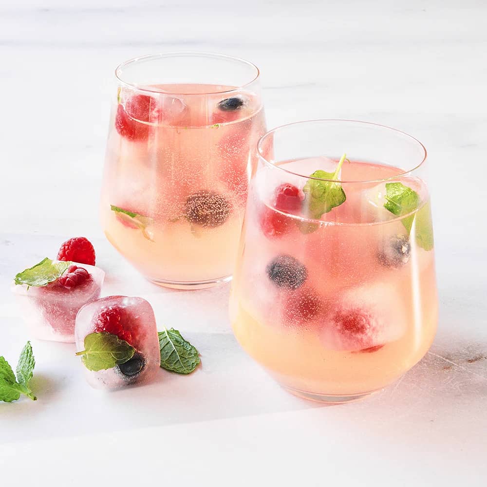 Bubblig rosa lemonad