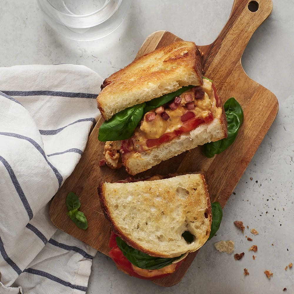 Italiensk vego club sandwich