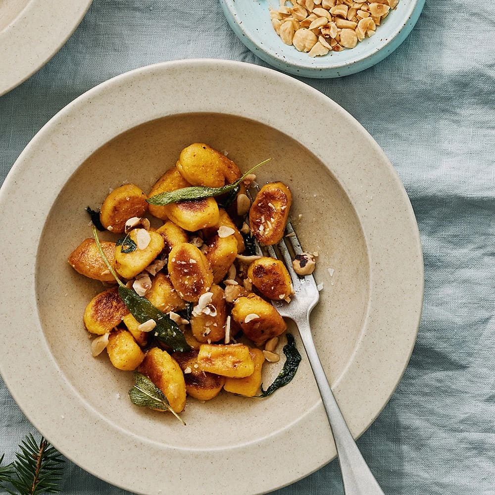 Gnocchi med saffran och salvia