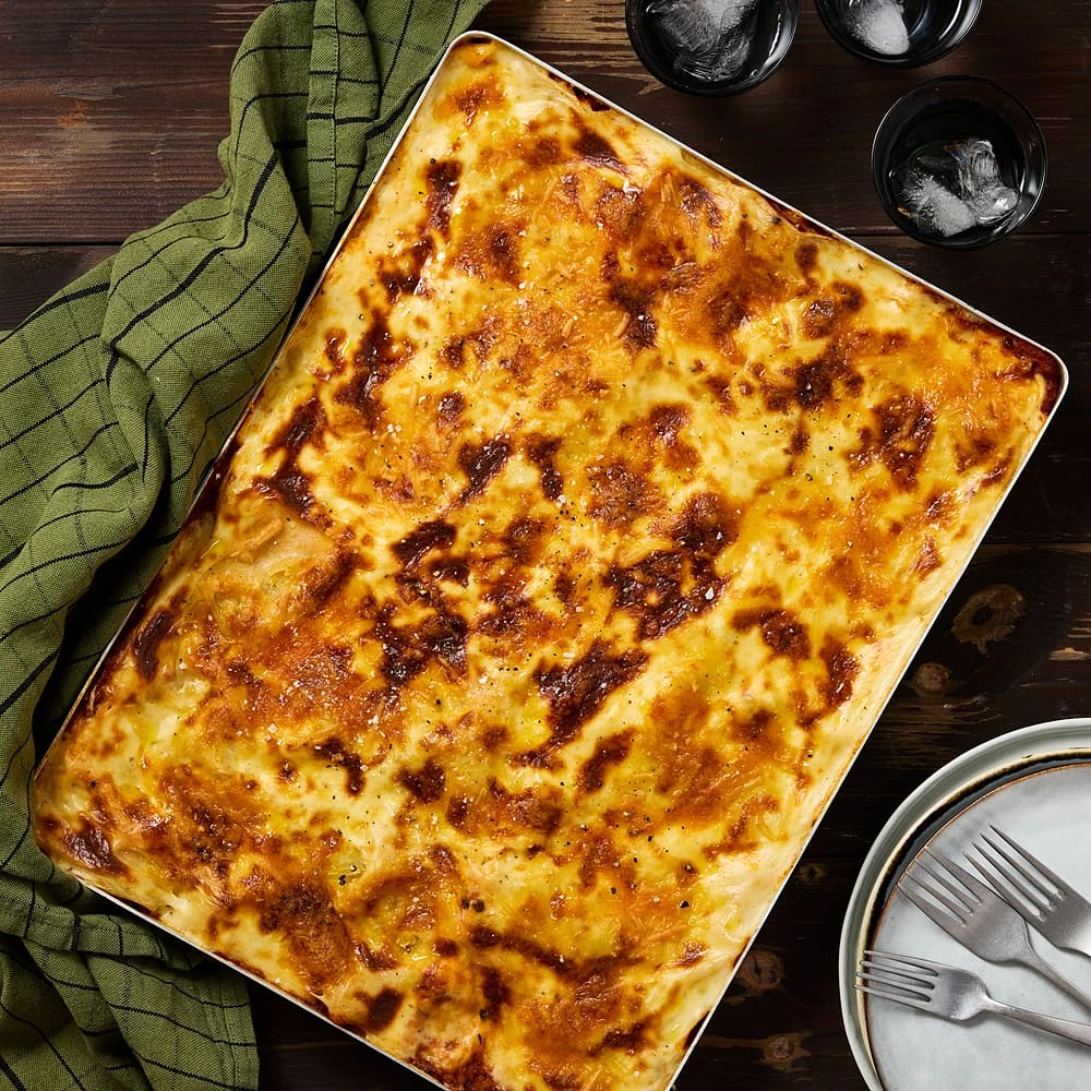 Lasagne i långpanna med mycket grönsaker