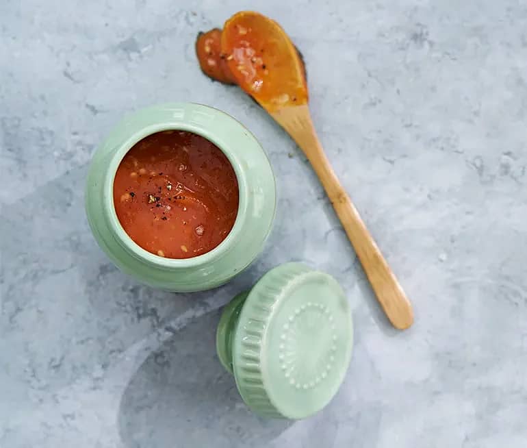 Sesam- och mangoketchup