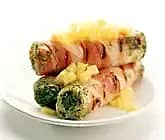 Baconinlindad getost med mango