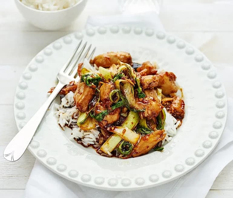 Vegobitar chili med shiitakesvamp, ingefära och söt soja