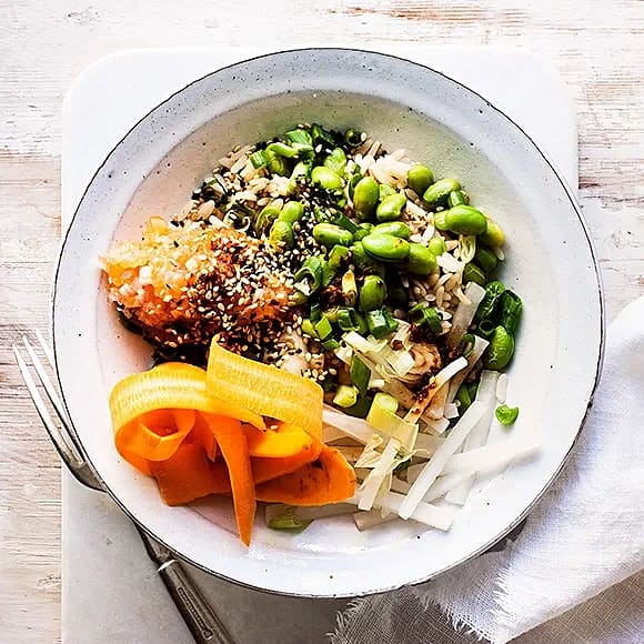 Donburi med lax