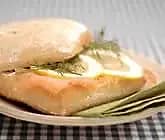 Ciabatta med färskost och kallrökt lax