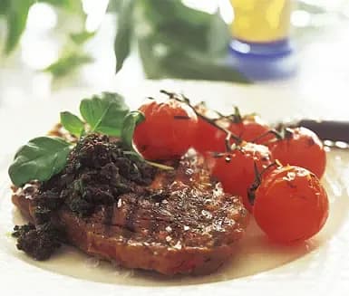 Grillad entrecôte med tapenade