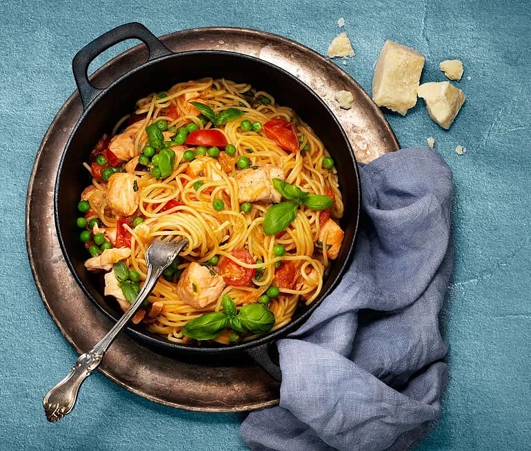 Laxpasta ”One pot Wonder ”
