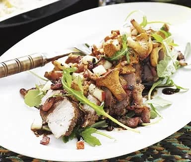 Balsamicofilé med tryffelkantareller