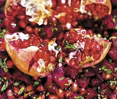 Sallad med rödbetor & granatäpple