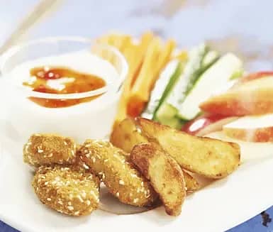 Nuggets med dippsås