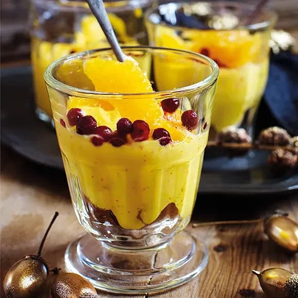 Tiramisu med saffran och apelsin