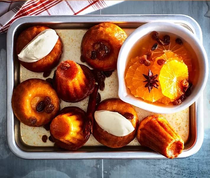 Rhum baba med saffran och clementin
