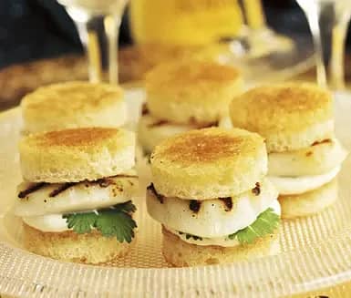 Grillad pilgrimsburgare med lime och koriander