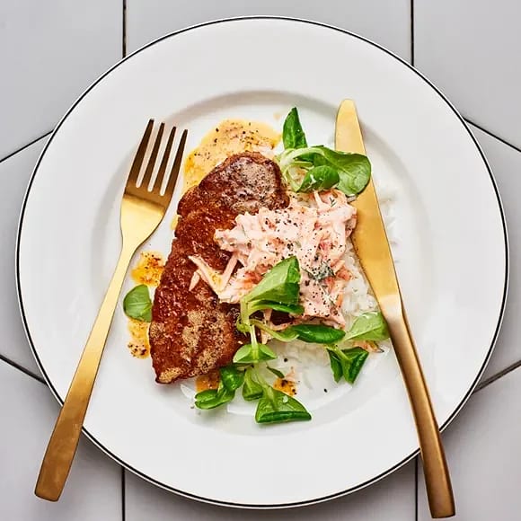 Rostbifftandoori med dill- och morotsraita