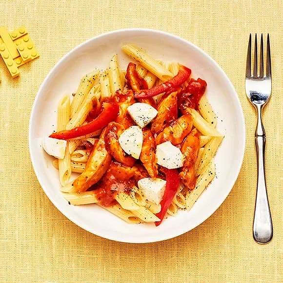 Kycklingpasta med mozzarella