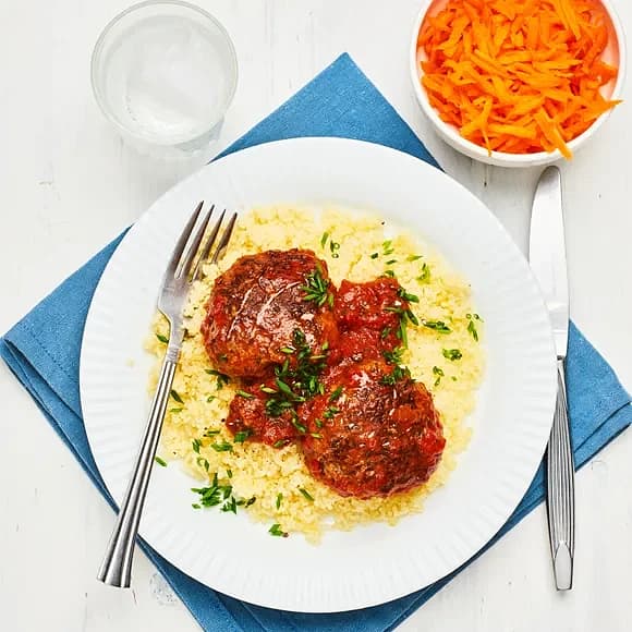 Pannbiff i tomatsås